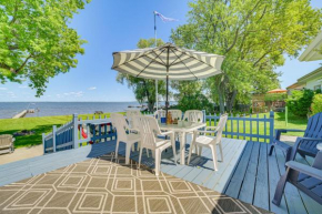 Private Dock and Fire Pit Houghton Lake Home!